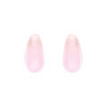 Boucles d'oreille sur Artemare : Boucles d'oreille tige en argent dor&eacute; goutte en verre rose