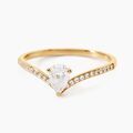 Histoire d'Or Bague Couronne Or Jaune Oxyde De Zirconium