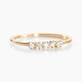 Histoire d'Or Alliance Matleena Or Jaune Diamant Synth&eacute;tique