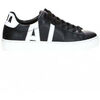Baskets 12Ia TENNIS EN CUIR NOIRE