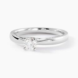Histoire d'Or Bague Iris Platine Blanc Diamant
