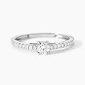 Histoire d'Or Bague Eliisa Platine Blanc Diamant