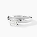 Histoire d'Or Bague Solitaire Platine Blanc Diamant