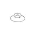 Bague en argent rhodi&eacute; motif infini Artemare