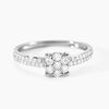 Histoire d'Or Bague Julia Ld Platine Blanc Diamant Synth&eacute;tique