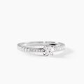 Histoire d'Or Bague Hemera Ld Platine Blanc Diamant Synth&eacute;tique