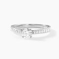 Bagues sur Grenoble : Histoire d'Or Bague Hemera Ld Platine Blanc Diamant Synth&eacute;tique