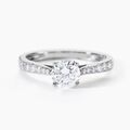 Histoire d'Or Bague Hemera Ld Platine Blanc Diamant Synth&eacute;tique