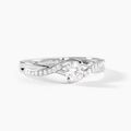 Bagues sur Grenoble : Histoire d'Or Bague Laetitianne Platine Diamant Synth&eacute;tique
