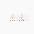 Histoire d'Or Boucles D'oreilles Puces Lyncia Plaqu&eacute; Or Jaune Oxyde De Zirconium