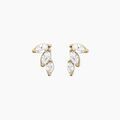 Histoire d'Or Boucles D'oreilles Puces Siona Plaque Or Jaune Oxyde De Zirconium