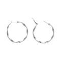 Boucles d'oreille sur Artemare : Cr&eacute;olesen acier torsades 40mm tige et clapet