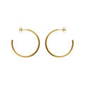 Cr&eacute;oles en acier dor&eacute; massif fil 2.5mm diam&egrave;tre 40mm Artemare