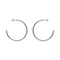 Boucles d'oreille sur Artemare : Cr&eacute;oles en acier massif fil 2.5mm diam&egrave;tre 50mm