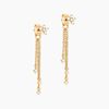 Histoire d'Or Boucles D'Oreilles Pendantes Solenne Plaqu&eacute; Or Jaune Oxyde De Zirconium