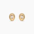 Histoire d'Or Boucles D'Oreilles Puces Solaria Plaqu&eacute; Or Jaune Oxyde De Zirconium