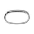 Bracelets sur Artemare : Bracelet en acier demi jonc forme rectangulaire articul&eacute; diam&egrave;tre 60x51mm