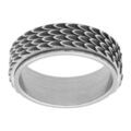 Bague en acier patin&eacute; motif anti stress Artemare