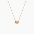 Histoire d'Or Collier Vintage Love Plaque Or Jaune Quartz