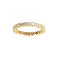 Alliances sur Artemare : Bague en plaqu&eacute; or alliance avec oxydes blancs
