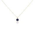 Histoire d'Or Collier Plaqu&eacute; Or Neassa Sodalite