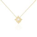 Histoire d'Or Collier Plaque Or Jaune Oline Pierre De Lune