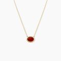 Histoire d'Or Collier Vintage Love Plaque Or Jaune Pierre De Synthese