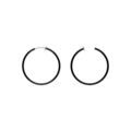 Cr&eacute;oles en acier noir tube 37mm systeme clip et ressort Artemare