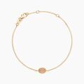 Bracelets sur Grenoble : Histoire d'Or Bracelet Vintage Love Plaque Or Jaune Quartz