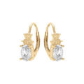 Boucles d'oreille sur Artemare : Boucles d'oreille en vermeil oxydes blancs