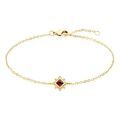 Bracelets sur Grenoble : Histoire d'Or Bracelet Bobbie Plaqu&eacute; Or Jaune Oxyde De Zirconium