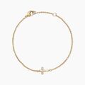 Histoire d'Or Bracelet Fatos Plaqu&eacute; Or Jaune Oxyde De Zirconium