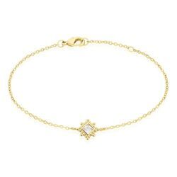 Histoire d'Or Bracelet Bobbie Plaqu&eacute; Or Jaune Oxyde De Zirconium