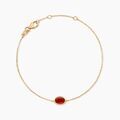 Bracelets sur Grenoble : Histoire d'Or Bracelet Vintage Love Plaque Or Jaune Pierre De Synthese