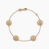 Histoire d'Or Bracelet Rosae Plaque Or Jaune