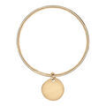 Bracelets sur Artemare : Bracelet jonc fil 3mm en argent massif avec galet &agrave; graver - diam&egrave;tre 66 mm