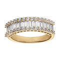 Bague en vermeil empier&eacute;e blancs et oxydes blancs sertis Artemare