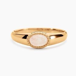 Histoire d'Or Bague Memory Plaqu&eacute; Or Jaune Quartz
