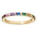 Bague en vermeil alliance rail multi couleurs Artemare