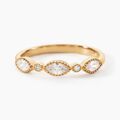 Histoire d'Or Bague Harmonie Plaque Or Jaune Oxyde De Zirconium