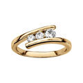 Bague en vermeil avec 3 oxydes blancs Artemare