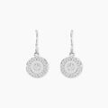Boucles d'oreille sur Grenoble : Histoire d'Or Cr&eacute;oles Isra Argent Blanc Oxyde De Zirconium