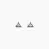 Histoire d'Or Boucles D'oreilles Puces Bartoumieu Argent Blanc Oxyde De Zirconium