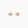 Histoire d'Or Boucles D'oreilles Puces Duchesse Argent Rose Oxyde De Zirconium