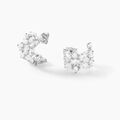 Histoire d'Or Boucles D'Oreilles Cr&eacute;oles Glow Up Argent Blanc Oxyde De Zirconium