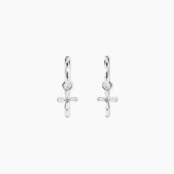 Histoire d'Or Cr&eacute;oles Christie Argent Blanc Oxyde De Zirconium