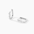 Boucles d'oreille sur Grenoble : Histoire d'Or Cr&eacute;oles Eclat d'Aurore Argent Blanc Oxyde De Zirconium