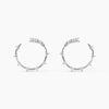 Histoire d'Or Boucles D'Oreilles Puces Cascade Argent Blanc Oxyde De Zirconium