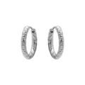 Boucles d'oreille sur Artemare : Cr&eacute;oles en acier diamant&eacute;es articul&eacute;es 15mm