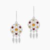 Histoire d'Or Boucles D'oreilles Argent Blanc Lorena Ambre